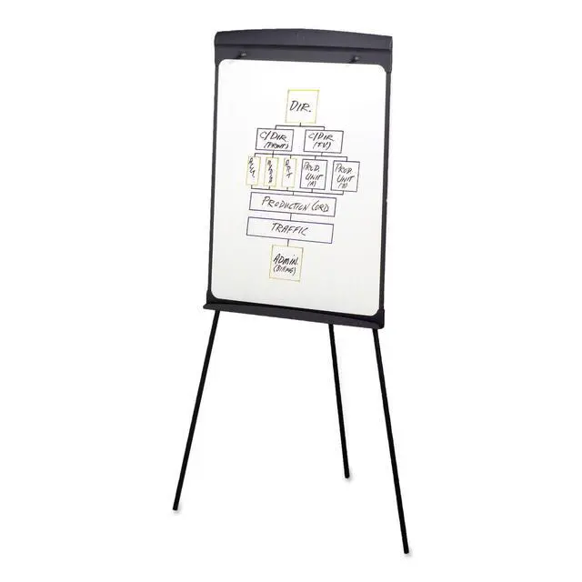 Alt view image 3 of 4 - Standard Magnetic Dry-Erase Easel, Dual-Purpose Writing Board/Flipchart (67E)