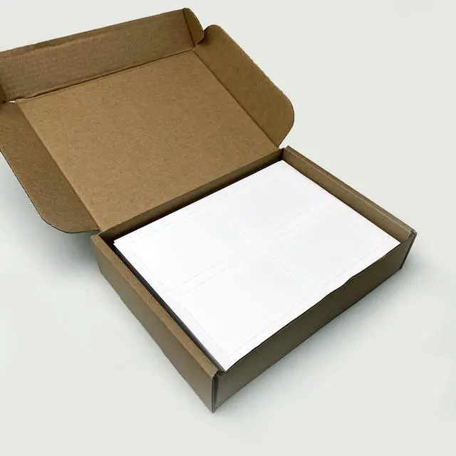 Alt view image 2 of 6 - 4 Shipping Labels Per Sheet from - 3.5 x 5 - Word Template Compatible - Permanent White Matte - Inkjet and Laser Guaranteed - Easy to Peel - Made in USA - 2000 Sheets - 8000 Labels