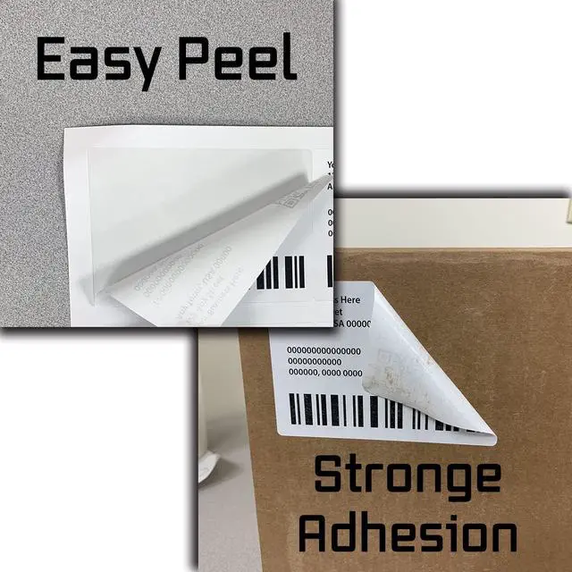 Alt view image 3 of 6 - 4 Shipping Labels Per Sheet from - 3.5 x 5 - Word Template Compatible - Permanent White Matte - Inkjet and Laser Guaranteed - Easy to Peel - Made in USA - 2000 Sheets - 8000 Labels