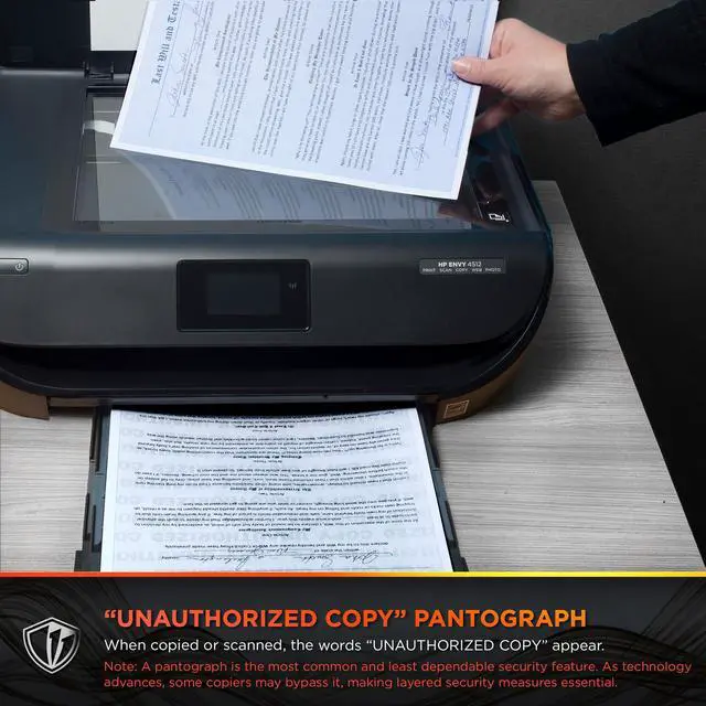 Alt view image 3 of 7 - Advanced Blue Multi-Purpose Security Paper, 7 Features, 8.5 x 11 Inches, 24 lb, 2500 Sheets (04546C)