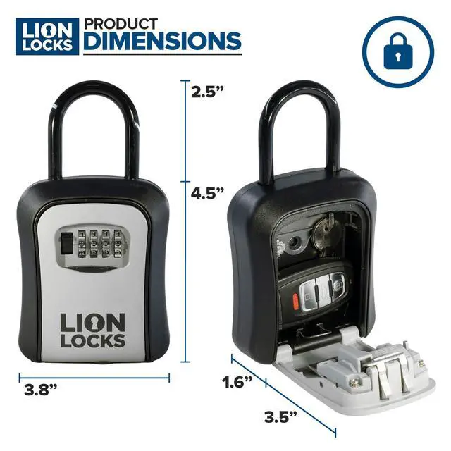 Alt view image 4 of 7 - Key Lock Box for Keys with Code (12 Pack) 4 Digit Combination Lockbox for Keys Outdoor, Portable, Waterproof, Realtor Lock Box
