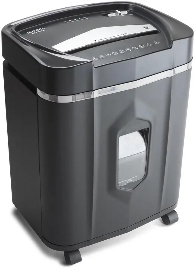 Main image of Anti-Jam 16-Sheet Crosscut Paper/CD and Credit Card Shredder/ 5-Gallon pullout Basket 30 Minutes Continuous Run Time