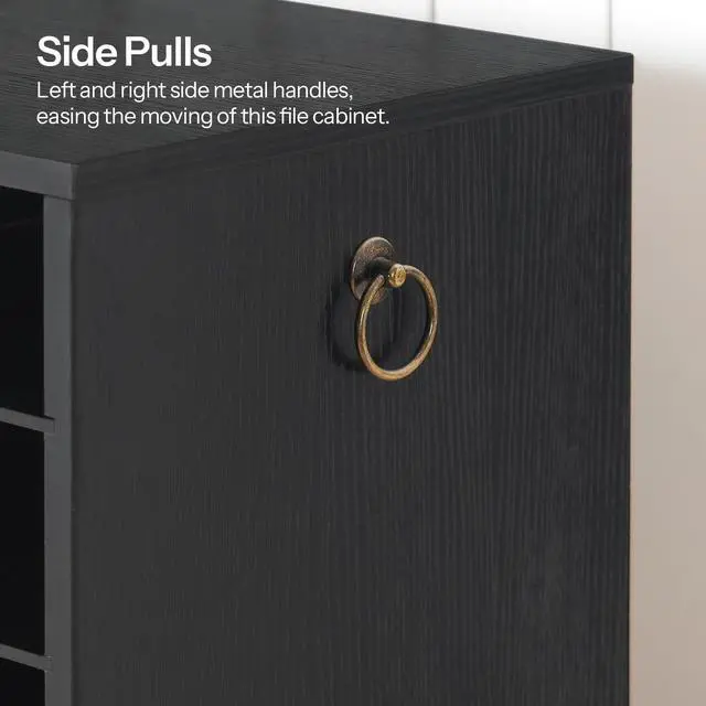 Alt view image 6 of 7 - Wooden Literature Organizer, 36-Slot Mail Sorters, Removable Classroom Mailbox, Student Mailboxes for Classroom, Paper Storage Organizer, for Home, Office, Black BK36WF01