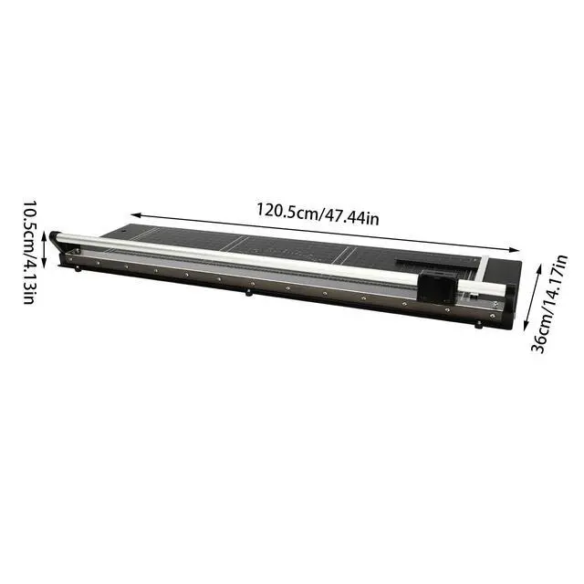 Alt view image 4 of 7 - Rotary Paper Trimmer, 36"Paper Cutter, Self-Grinding Roller Blade with Automatic Security Safeguard + Side Ruler, for Photo Paper Film PVC Thin Plastic Sheet 36Inch (US Stock)