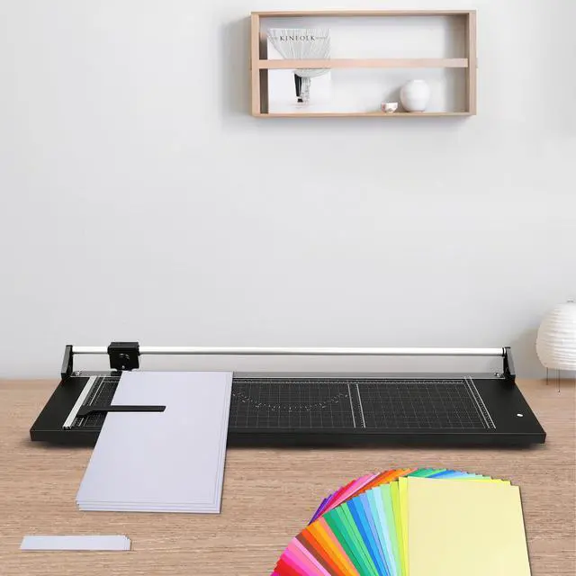 Alt view image 7 of 7 - Rotary Paper Trimmer, 36"Paper Cutter, Self-Grinding Roller Blade with Automatic Security Safeguard + Side Ruler, for Photo Paper Film PVC Thin Plastic Sheet 36Inch (US Stock)