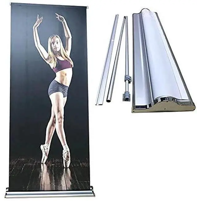 Main image of 36" x72-92 INCHES Deluxe Retractable Banner Stand (Stand ONLY) with Carrying Padded Canvas Bag