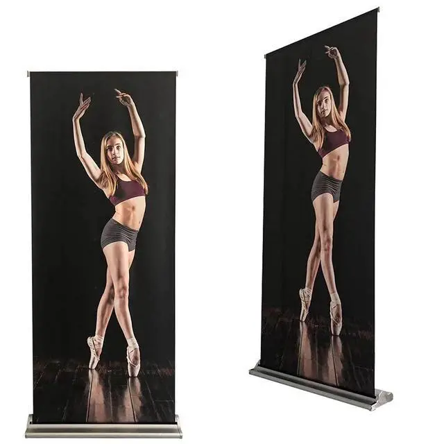 Alt view image 2 of 5 - 36" x72-92 INCHES Deluxe Retractable Banner Stand (Stand ONLY) with Carrying Padded Canvas Bag
