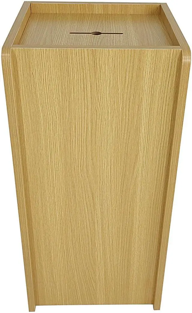 Alt view image 2 of 4 - ® Wood (MDF Veneer) Donation Box Tithing Box Fundraising Stand 40004