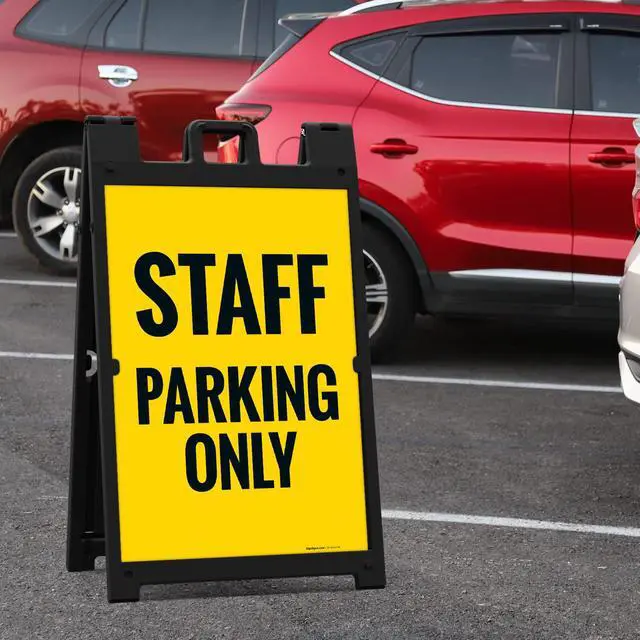 Alt view image 2 of 7 - Customer Parking Only Décor Sign, | Burgundy Dark, 12x12 Inches, Rust Free.063 Aluminum, Made in USA by