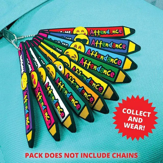 Alt view image 3 of 4 - Brag Sticks Awesome Attendance Value Pack: Wearable Incentives to Increase Student Attendance: 250 Sticks (25 Sticks for Each Design)