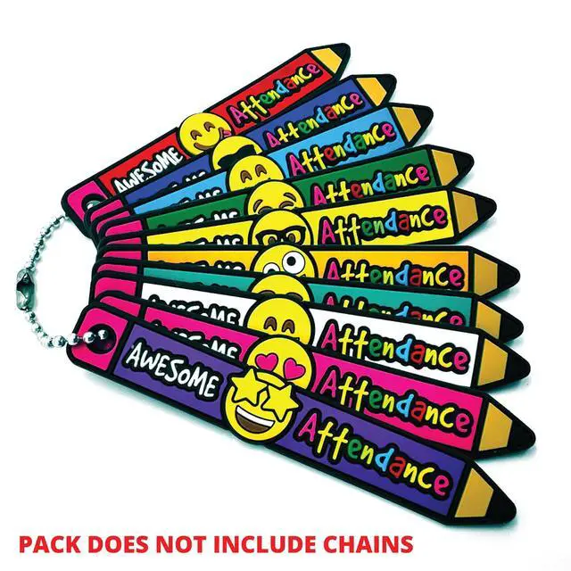 Alt view image 4 of 4 - Brag Sticks Awesome Attendance Value Pack: Wearable Incentives to Increase Student Attendance: 250 Sticks (25 Sticks for Each Design)