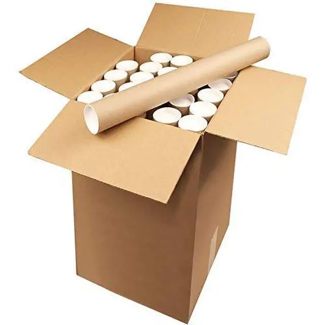 Alt view image 2 of 2 - ProLine 2 x 48",.080" thick Kraft Heavy-Duty Mailing Shipping tubes with End Caps (50)
