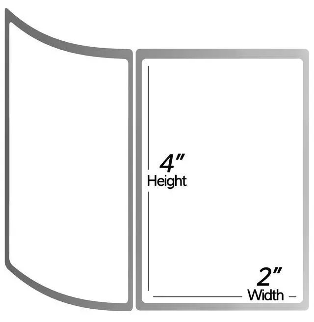 Alt view image 2 of 3 - ZR1400300 Removable Direct Thermal Labels, 4 x 3 Inch | Compatible with Zebra Printers, 10 Rolls, White, 500 Labels Per Roll