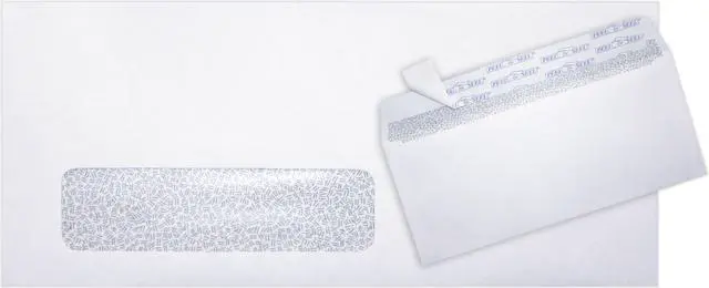 Main image of #10 Window Envleopes with Security Tint and Peel & Press, 4 1/8" x 9 1/2", 24lb. White Wove, 2,400 Pack