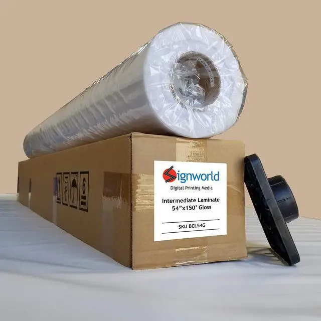 Main image of Intermediate Laminate 54" x 150' Gloss - Cold Laminate