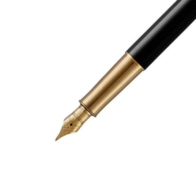 Alt view image 3 of 6 - 1950550 Sonnet Rack Black GT Fountain Pen, Fine Point, 18K Gold Nib, Gift Box, Authentic Imported