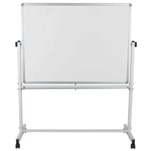 Alt view image 6 of 7 - HERCULES Series 53"W x 62.5"H Double-Sided Mobile White Board with Pen Tray