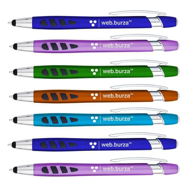 Alt view image 7 of 7 - Personalized with Your Custom Logo or Text Pens-300 Pack Bulk-for Businesses, Parties, and Events, 2 in 1 Capacitive Stylus & Ballpoint Pen Compatible with Most Touchscreen Devices, Assorted