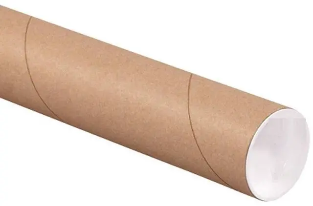 Main image of ProLine 2" x 30" Kraft Heavy-Duty Mailing Shipping Tubes with Caps (50 Tubes)