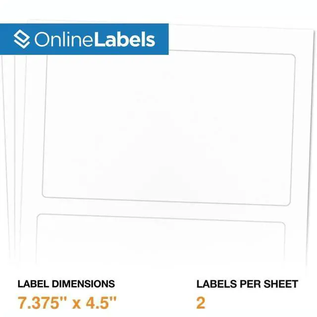 Alt view image 2 of 7 - PayPal 7.375 x 4.5 Shipping Labels - Pack of 2,000 Labels, 1,000 Sheets - Inkjet/Laser Printer