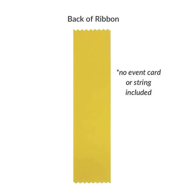 Alt view image 2 of 2 - Perfect Attendance Award Ribbons - 1,000 Yellow Bookmark Style Ribbons