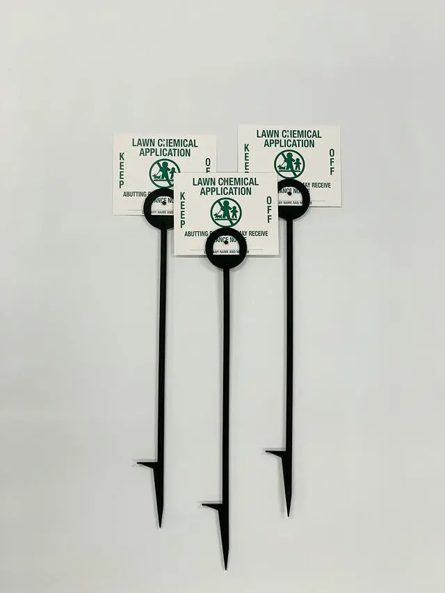 Alt view image 2 of 3 - Ohio Pesticide Application Signs & Stakes (Premium Style Stakes / 500 pc. Pack)