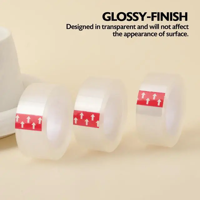 Alt view image 5 of 7 - Transparent Tape Refill, 3/4 in x 1296 in, 12 Ct, 12-Case | fit standard dispensers