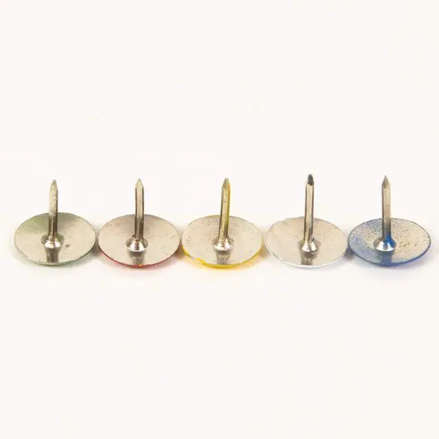 Alt view image 7 of 7 - Thumb Tacks, Assorted Colors, 150 Ct, 144-Case | sharp steel points that hold notes, photos, reminders on cork and bulletin boards