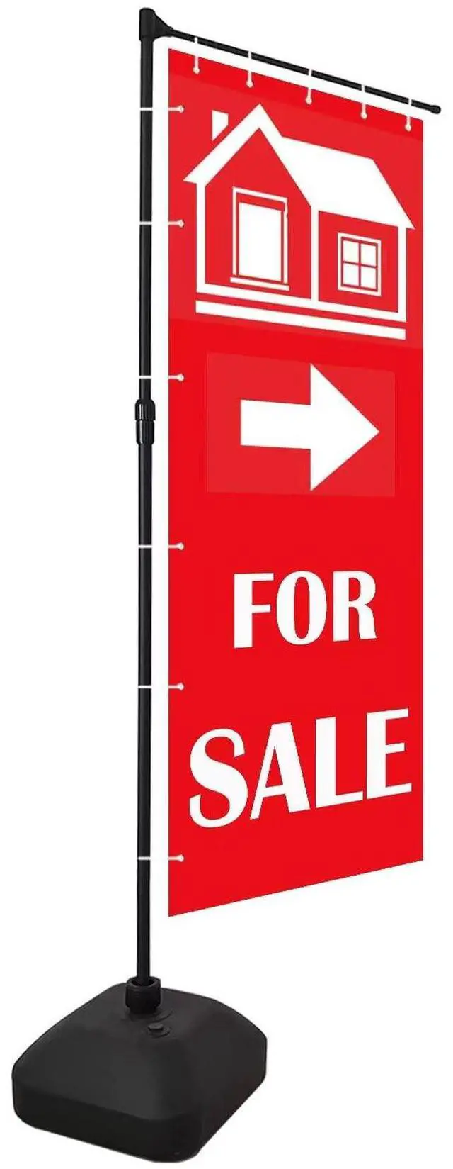 Main image of 2 UNITS Heavy-duty Outdoor Display Banner Stand 24"x72" (STAND ONLY)