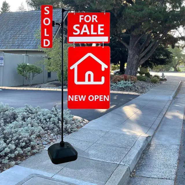 Alt view image 4 of 4 - 2 UNITS Heavy-duty Outdoor Display Banner Stand 24"x72" (STAND ONLY)
