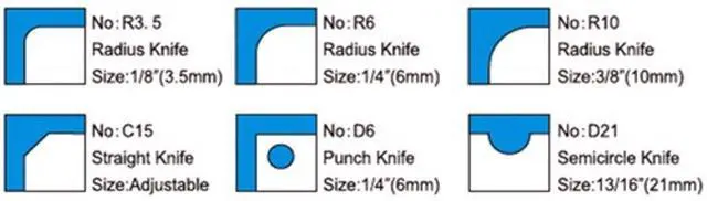Alt view image 5 of 5 - RCC-110 6-in-1 Heavy-Duty Corner Cutter Rounder, 10mm or 3/8" thick stack (about 110 sheets) of 20lb paper maximum cutting capacity, With chip tray & tool/dies storage tray