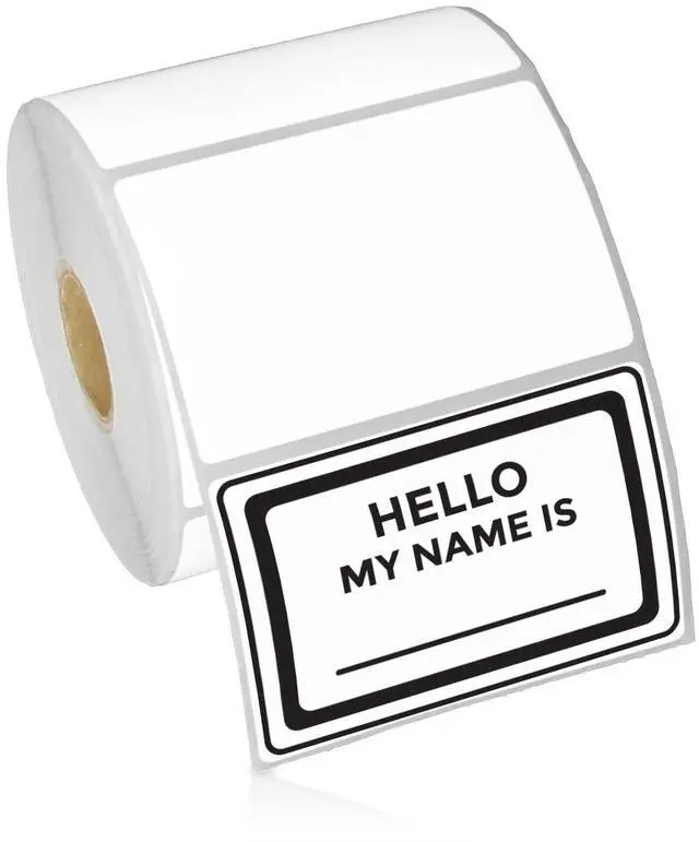Main image of 3" x 2" Direct Thermal Labels | Compatible with Zebra & Rollo Desktop Printers and More, 1" Core, Permanent Adhesive & Perforated, 750/Roll, 10 Rolls