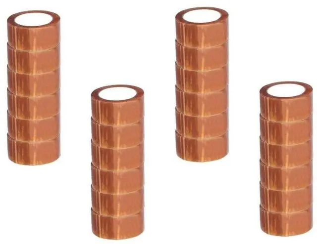 Main image of PSBM Natural Rubber Carton Sealing Tape, 48 Rolls 1.75 Mil 2.83 Inch 110 Yards Per Roll, High Quality Adhesive Tapes for Packaging, Shipping & Moving in Extreme Temperatures