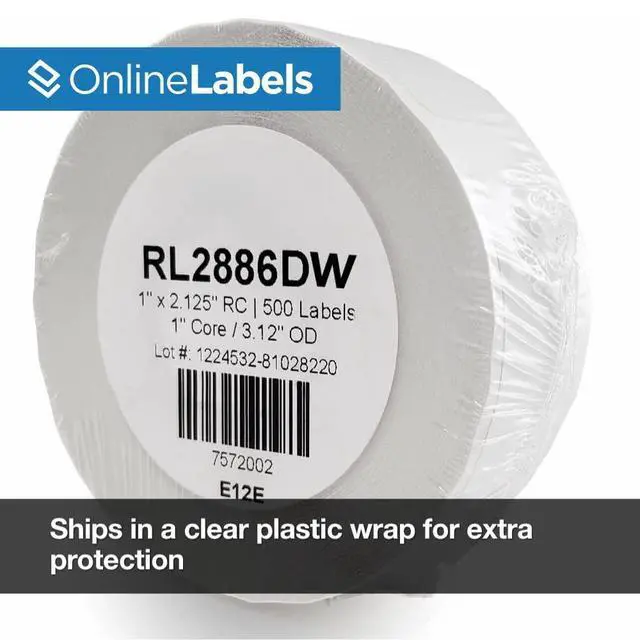 Alt view image 4 of 6 - 1 x 2.125 Waterproof Labels for DYMO Printers - 500 Labels Per Roll, 24 Rolls Totaling 12,000 Labels