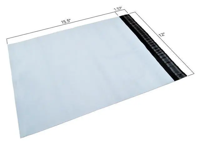 Alt view image 2 of 2 - 12" x 15.5" (Size #5) Poly Mailers | 1000 Pcs Strong Shipping Envelopes With Thick Self-Sealing Adhesive, Waterproof and Tear Proof Multipurpose Envelopes
