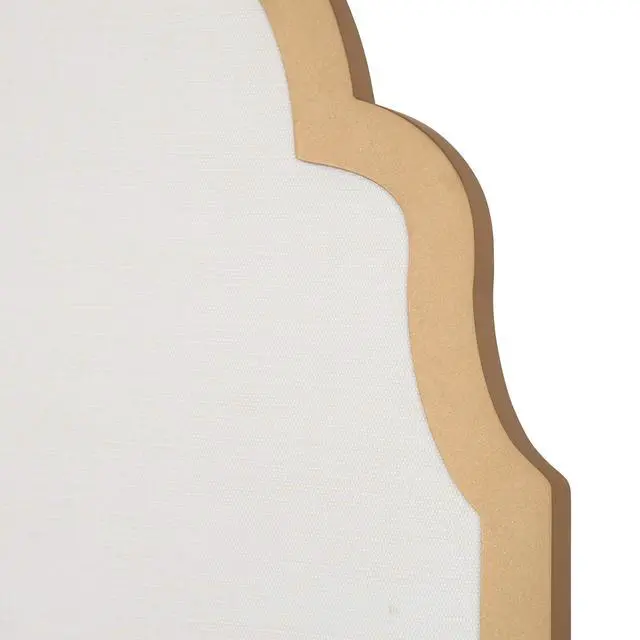 Alt view image 4 of 6 - Holbrook Glam Framed Arch Fabric Pinboard, 24 x 36, Gold, Decorative Modern Bulletin Board for Wall