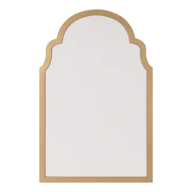 Alt view image 3 of 6 - Holbrook Glam Framed Arch Fabric Pinboard, 24 x 36, Gold, Decorative Modern Bulletin Board for Wall