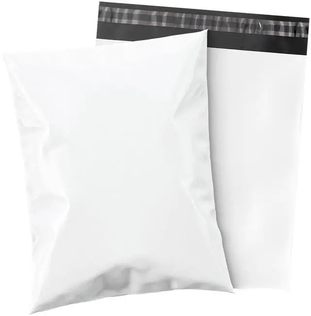 Main image of 14.5x19 Inch 2 Mil Poly Mailers Glossy White Waterproof Tear-Resistant Shipping Bags for T-Shirts, Clothing, Apparel & Books with Permanent Self Seal Adhesive (1000 Pack)