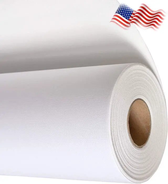 Alt view image 2 of 4 - Heavy-Duty Inkjet Canvas 44"x40ft Roll Matte Finish 100% Polyester Inkjet Water-based Dye and Pigment Ink Jet Printers