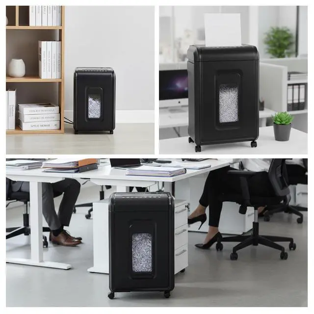 Alt view image 7 of 7 - 18Sheet MicroCut Paper Shredder for Home Office P4 Security, 30Min Continuous Run, 7Gallon Bin, Portable on 360° Casters, AntiJam, Quiet MicroCut Document Shredder