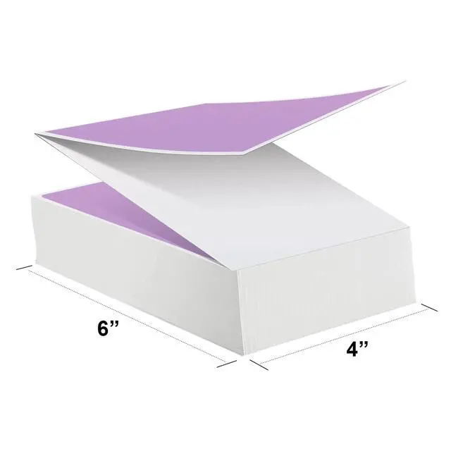 Alt view image 2 of 7 - 8NET 4 x 6 Purple Fanfold Direct Thermal Mailing Shipping Labels Self Adhesive, 4000 Labels per case, Compitable with Most Thermal Printers