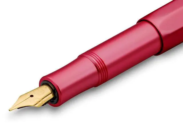 Alt view image 3 of 7 - COLLECTION Ruby Fountain Pen - Premium Steel Nib, Fine Point, 13 cm