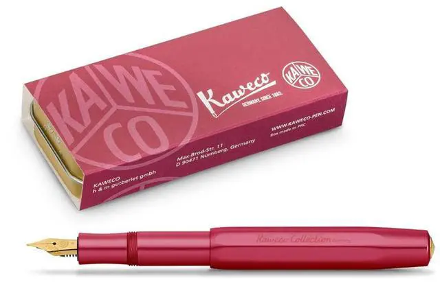 Alt view image 6 of 7 - COLLECTION Ruby Fountain Pen - Premium Steel Nib, Fine Point, 13 cm