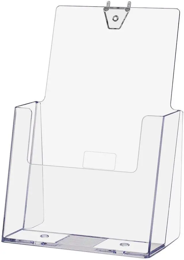 Main image of 24 Pack Peg Board Brochure Holder for 5.5 Inch Wide Bifolds and Booklets Space Saving Literature Display Rack in Retail Stores and Offices No Assembly Required