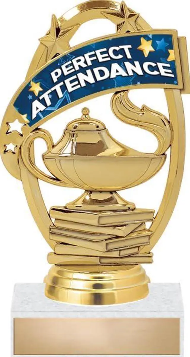 Main image of Perfect Attendance Trophies - 5" Scholastic Recognition Trophy 50 Pack Prime