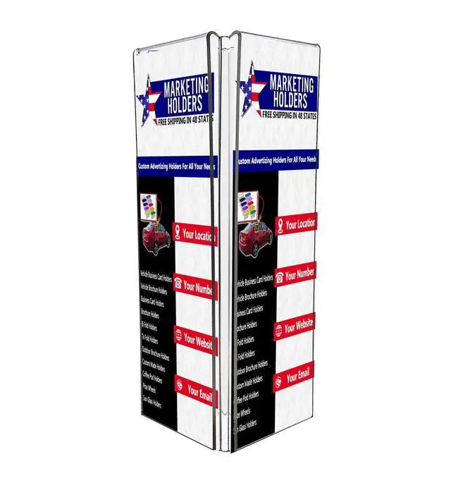 Alt view image 2 of 5 - 40 Pack Sign Holder 4 x 9 Inch 3 Sided Table Tent POP Signs Restaurant Menu Display Frame Clear Acrylic Tall Display Countertop Printed Material Advertisements Specials by