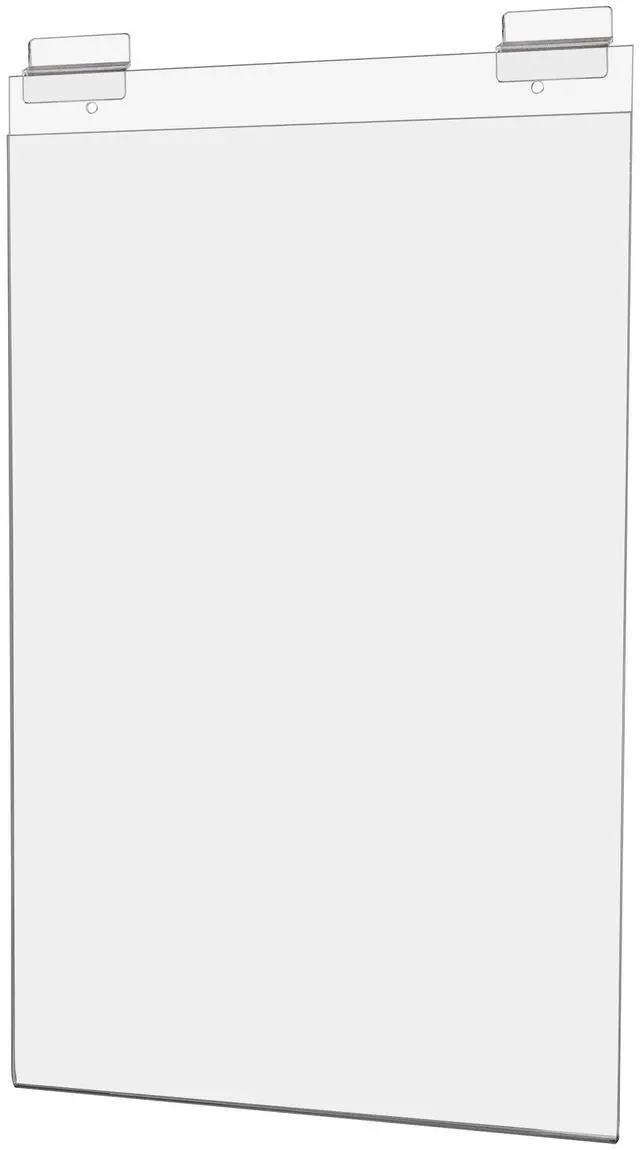 Main image of 10 Pack Slatwall Sign Holder 11 Inch by 17 Inch Double Sided Large Ad Frame Clear Acrylic Sleeve for Events and Tradeshows