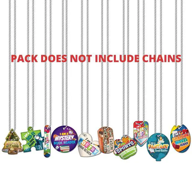 Alt view image 6 of 7 - Brag Tags to Get Kids & Students Reading Multiple Genres and Themes of Books Reading Value Pack: 500 Tags (50 Tags for Each Design)