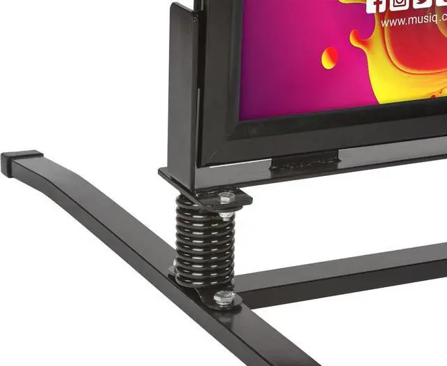 Alt view image 6 of 7 - 22x28 Inch Outdoor Sign Holder, Black, Powder Coated Steel, Modern Style, Wind & Waterproof, Snap Frame with Magnetic Trim, Anti-Glare PVC Lenses