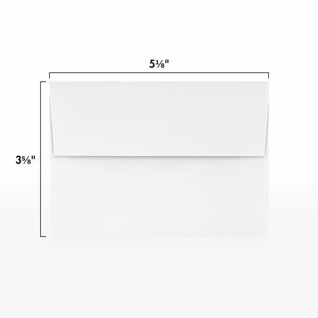 Alt view image 3 of 7 - 4Bar A1 Invitation Envelopes | 3 5/8" x 5 1/8" | Bright White | 24lb. Text | 2,400 Qty
